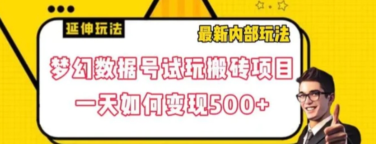 数据号回归玩法游戏试玩搬砖项目再创日入500+【揭秘】-云际资源网