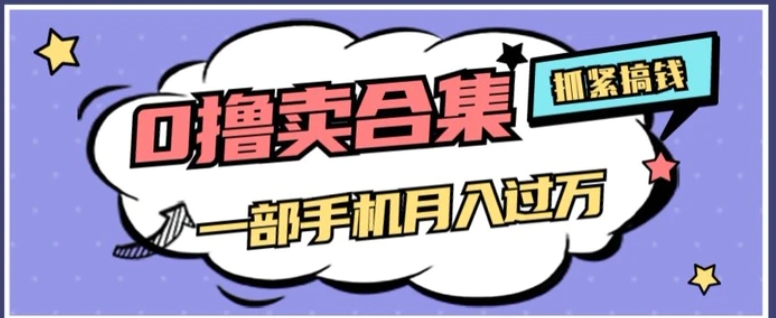 0撸项目月入过万，售卖全套ai工具合集，一单29.9元，一部手机即可【揭秘】-云际资源网