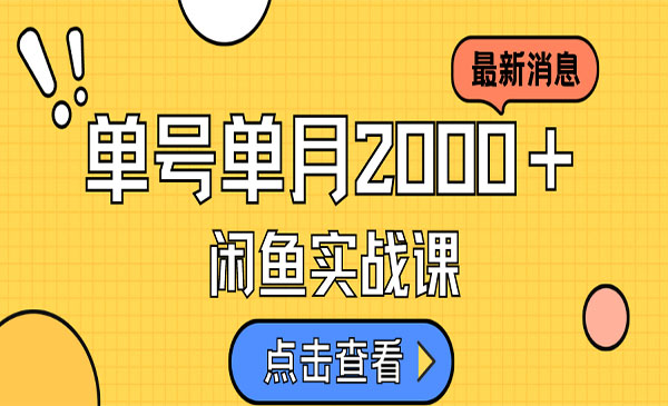 《咸鱼虚拟资料新模式》月入2w＋，可批量复制，单号一天50-60没问题 多号多撸-云际资源网