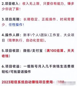 拆解外面卖1280的项目，匿名短信到底能不能赚钱呢？-云际资源网