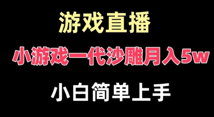 玩小游戏一代沙雕月入5w，爆裂变现，快速拿结果，高级保姆式教学【揭秘】-云际资源网