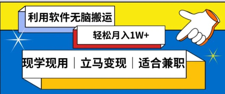 低密度新赛道视频无脑搬一天1000+几分钟一条原创视频零成本零门槛超简单【揭秘】-云际资源网