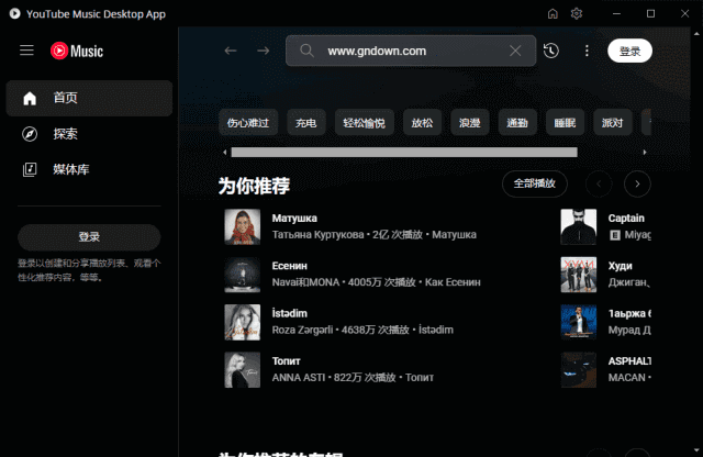 YouTubeMusicDesktop(YouTube音乐播放器)v2.0.8多语便携版-云际资源网