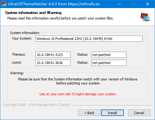 UltraUXThemePatcher(Win11主题破解限制工具)v4.4.4-云际资源网