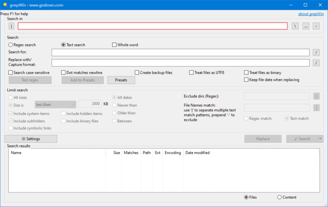 grepWin(正则表达式搜索工具)v2.1.8便携版-云际资源网