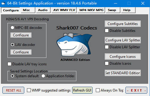 Shark007Codecs(多媒体编解码器套件)v18.7.7绿色版-云际资源网