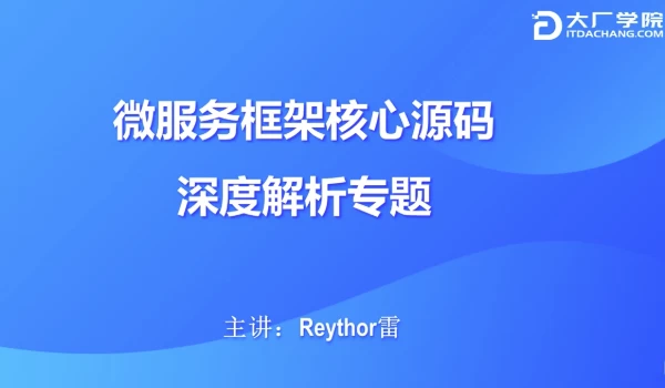 微服务框架核心源码深度解析-云际资源网