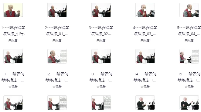 哈农钢琴练指法-云际资源网