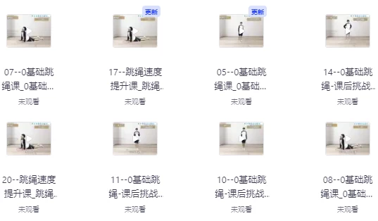 教你0基础跳绳+提速跳绳课-云际资源网