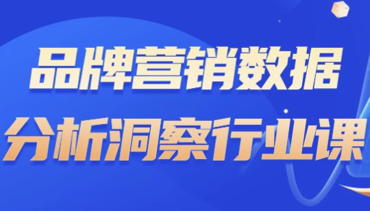 品牌营销数据分析洞察行业课-云际资源网