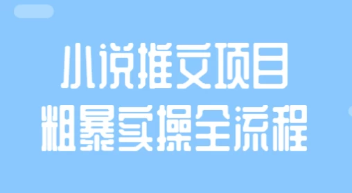 小说推文项目粗暴实操全流程-云际资源网