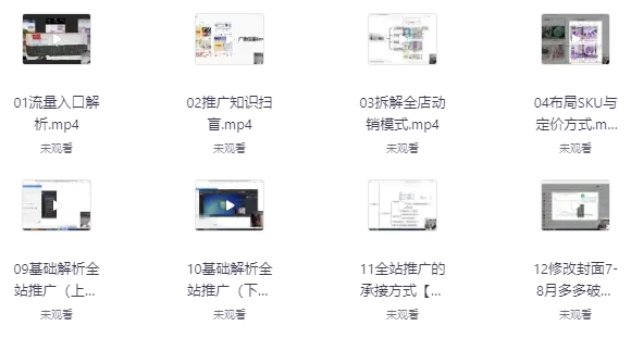 拼多多系统化课程-云际资源网