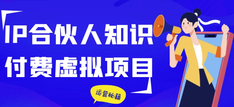 IP合伙人知识付费虚拟项目-云际资源网