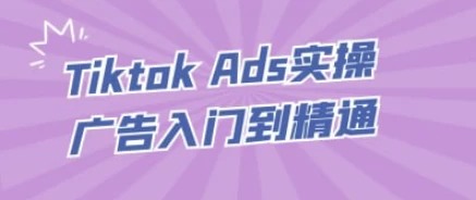 TiktokAds实操广告入门到精通-云际资源网