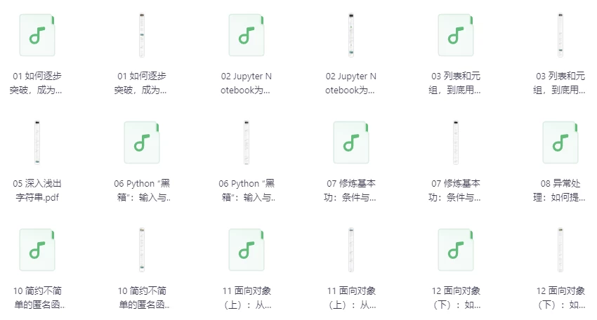 景霄Python核心技术与实战系统提升你的Python能力-云际资源网