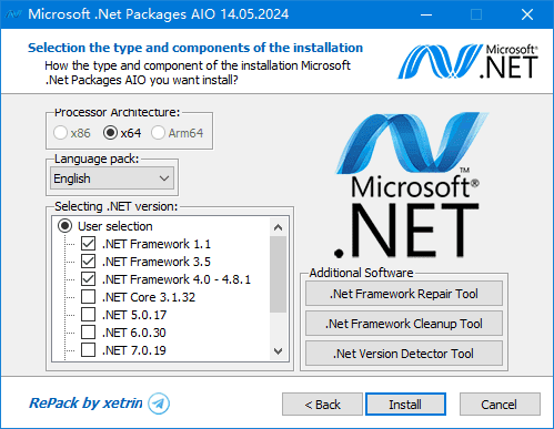 Microsoft.NetPackagesAIO(.NET合集包)v11.03.25-云际资源网