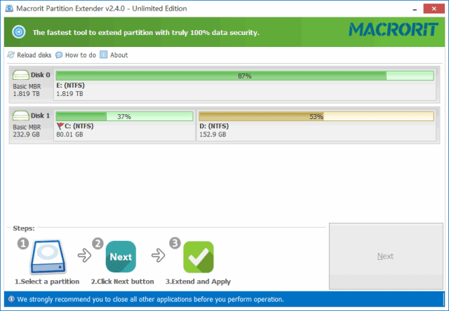MacroritPartitionExtender(分区扩展软件)v2.6.0便携版-云际资源网
